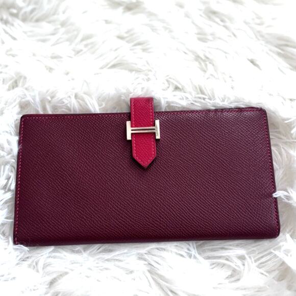 Hermes - Epsom Bi-Color Bearn Gusset Wallet - Picture 1 of 6